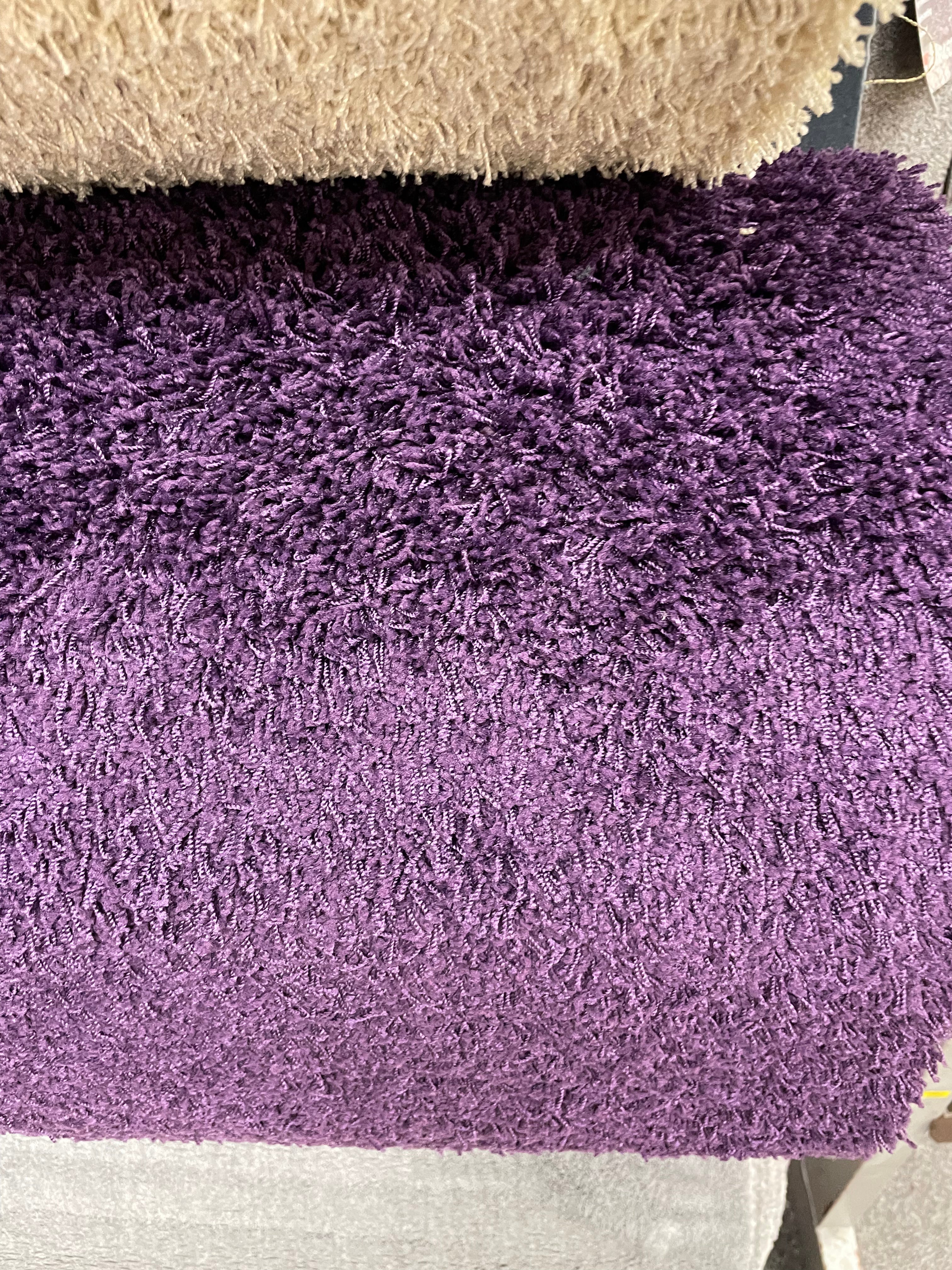 Actie Tapijt Chinchilla Paars Hoogpolig 400cm Breed