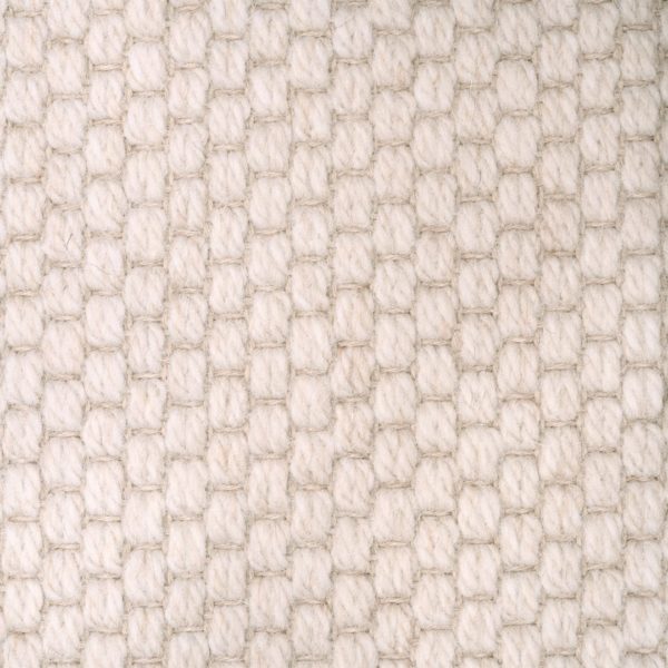 Wol Tapijt Wit Halfsteensverband Geweven 400cm Breed (Laatste: 25mtr)