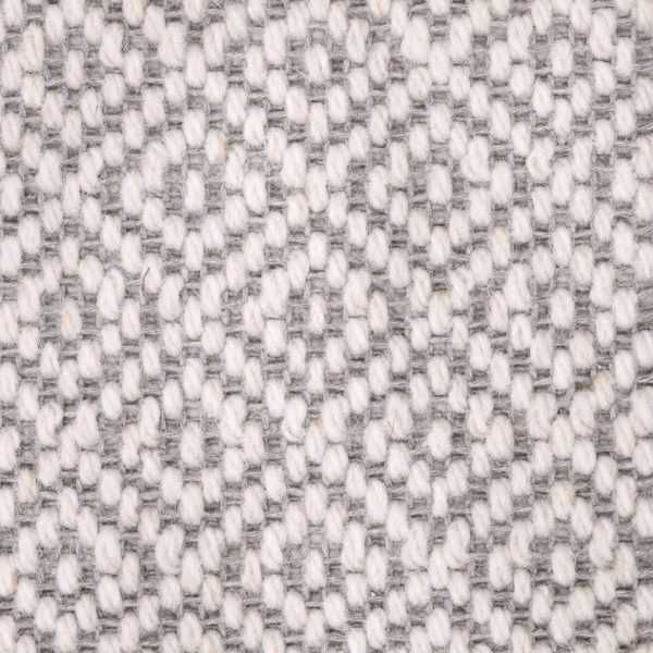 Wol Tapijt Licht Grijs Ruitstructuur 400cm Breed (Laatste: 18mtr)