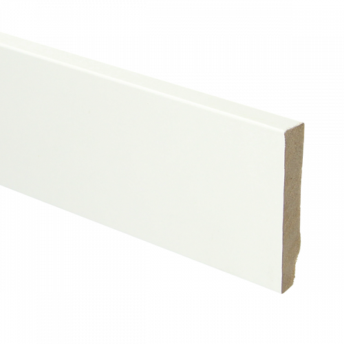 MDF Plint Recht 7cm Wit Gefolied