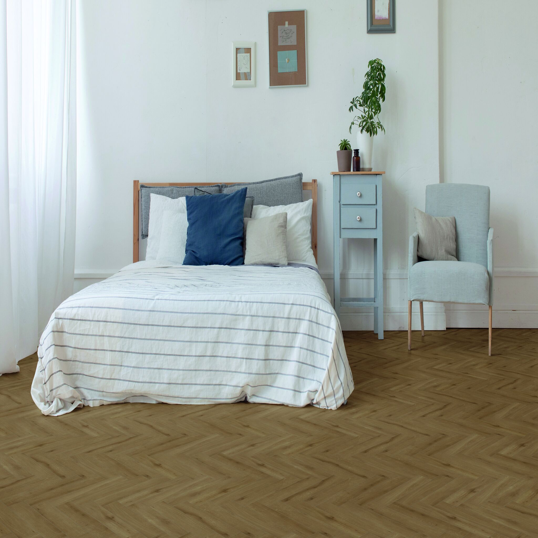 Gelasta Callisto Visgraat Rigid Click 5200 Natural Oak Dark - PVC Vloer