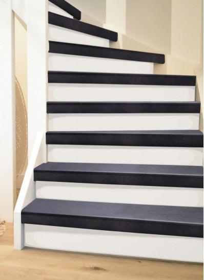 PVC Traprenovatie Easy Stairs Traptrede 55 Stone Black - 100 x 62 cm (voor 2 treden) - Harman Vloeren Amsterdam