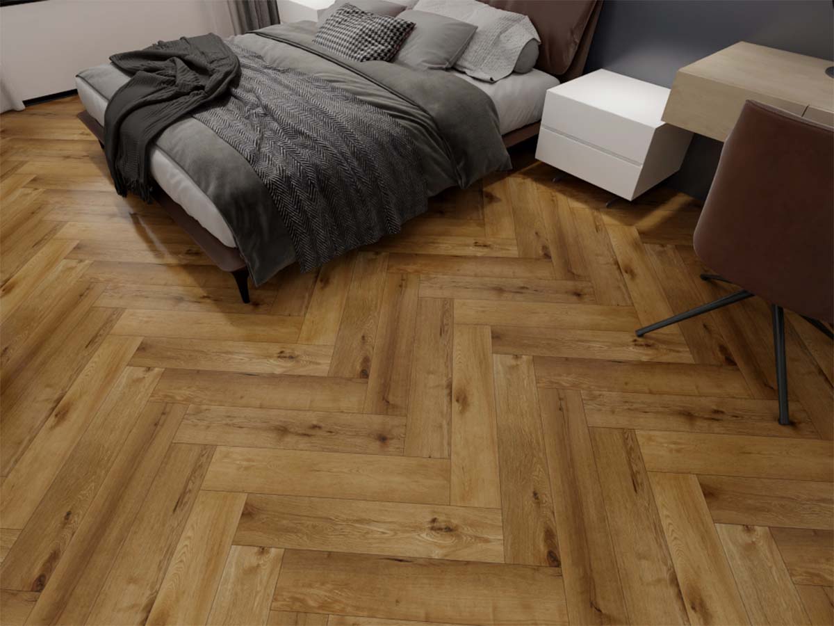 La Bella Maison Grande GR-501-HB Gold Oak Visgraat Click - PVC Klik Vloer