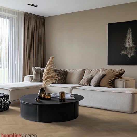 Hoomline Fusion Visgraat Click 1075129 Oak Flax - Klik PVC Vloer