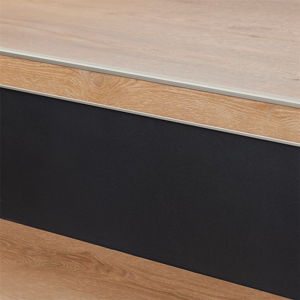 Stootbord - Ambiant RAL 9005 Zwart Steenstructuur - 18 x 130 cm - Traprenovatie PVC