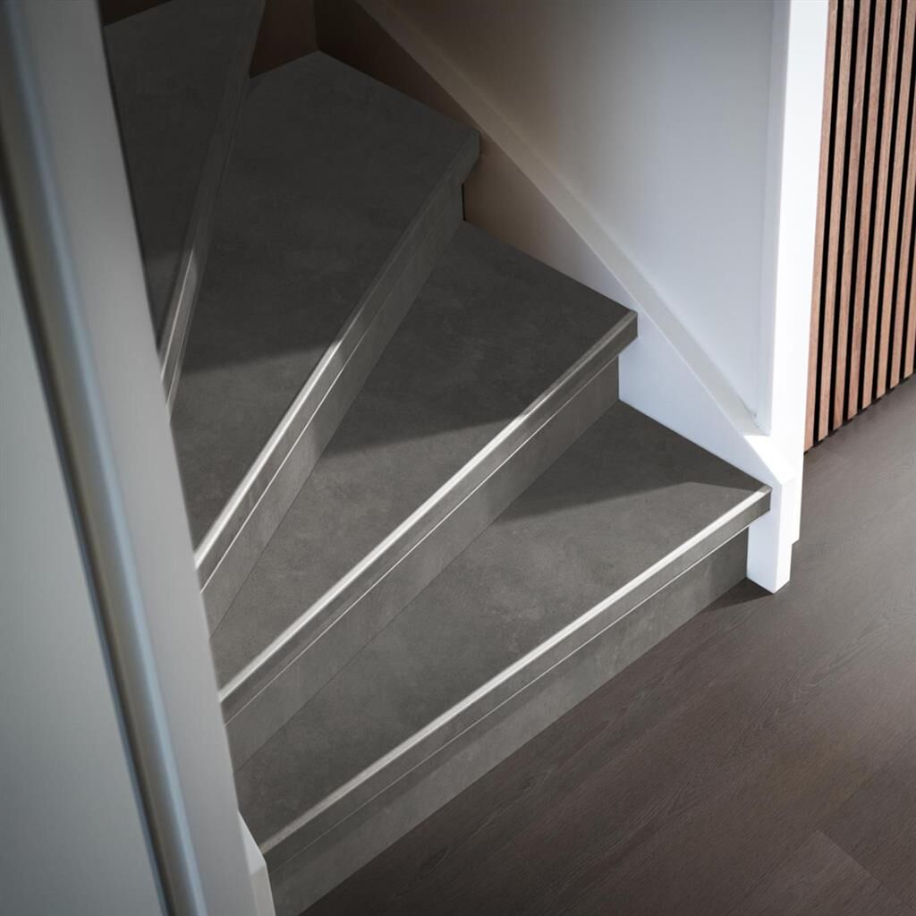 Ambiant Traptreden Set - Ceramo XL Grey - Traprenovatie PVC