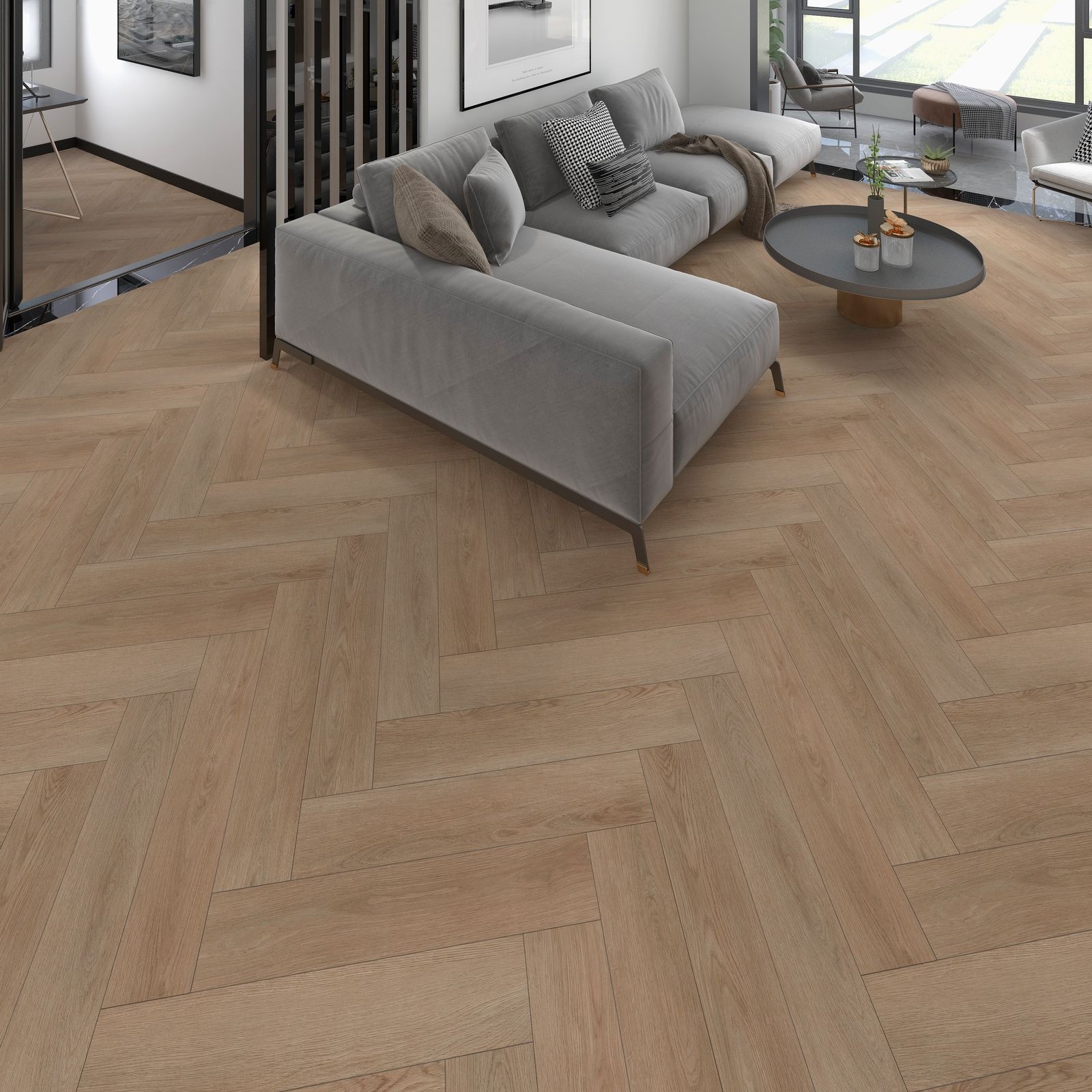 WOOD Visgraat PVC Click Canyon Oak WD-201-HB