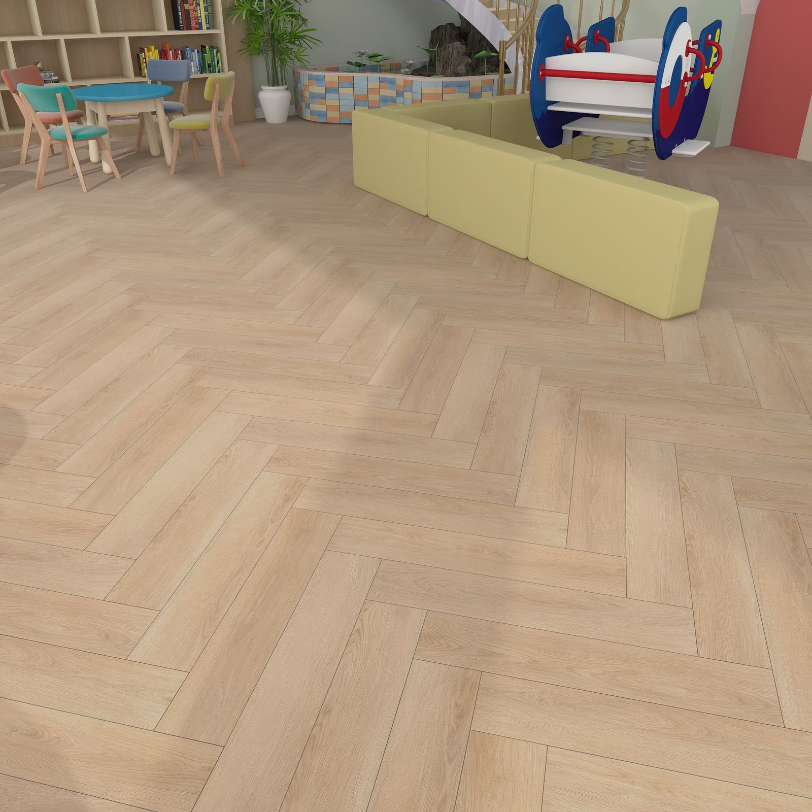 WOOD Visgraat PVC Click Desert Oak WD-207-HB