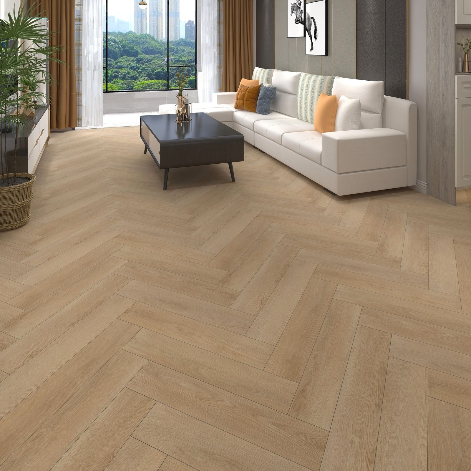 WOOD Visgraat PVC Click Cambridge Oak WD-210-HB