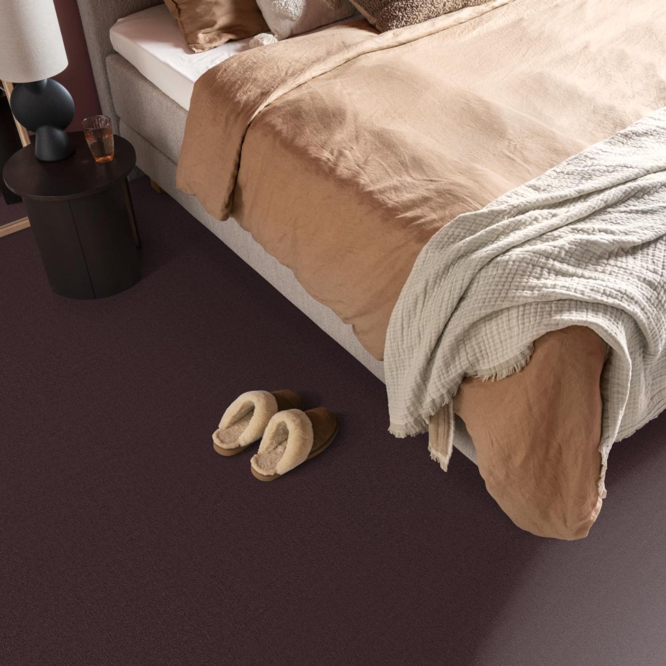 Ambiant Atlanta Donkerrood 1001 - Vloerbedekking - Tapijt