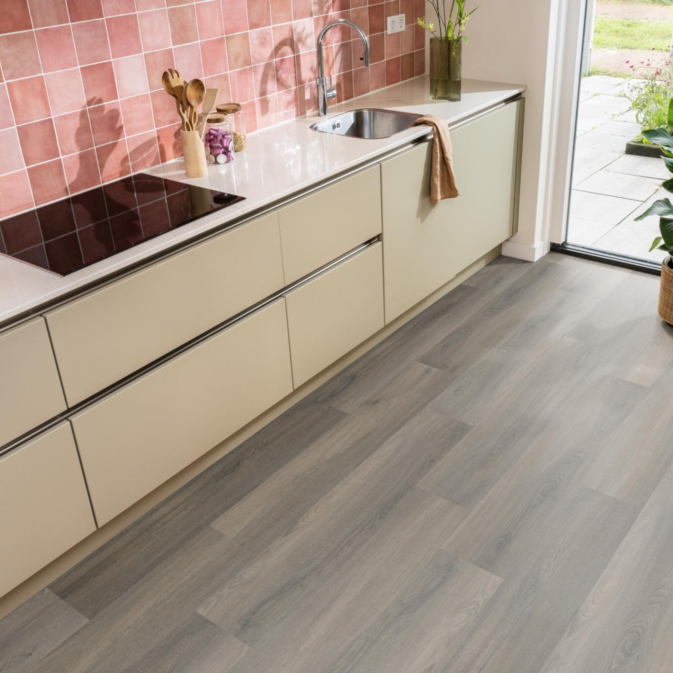 Ambiant Avanto Dryback Dark Grey - Plak PVC Vloer