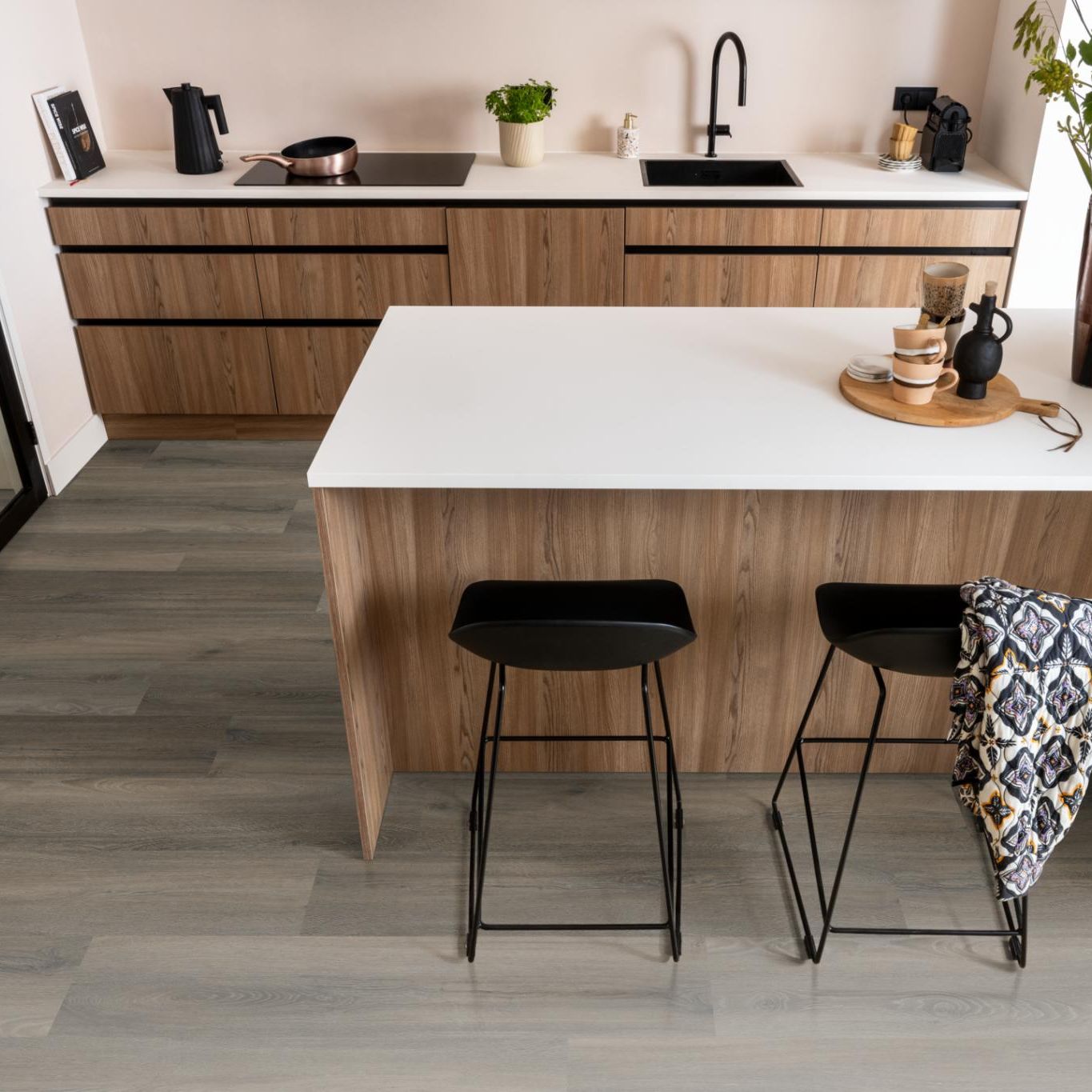 Ambiant Avanto Dryback Dark Grey - Plak PVC Vloer