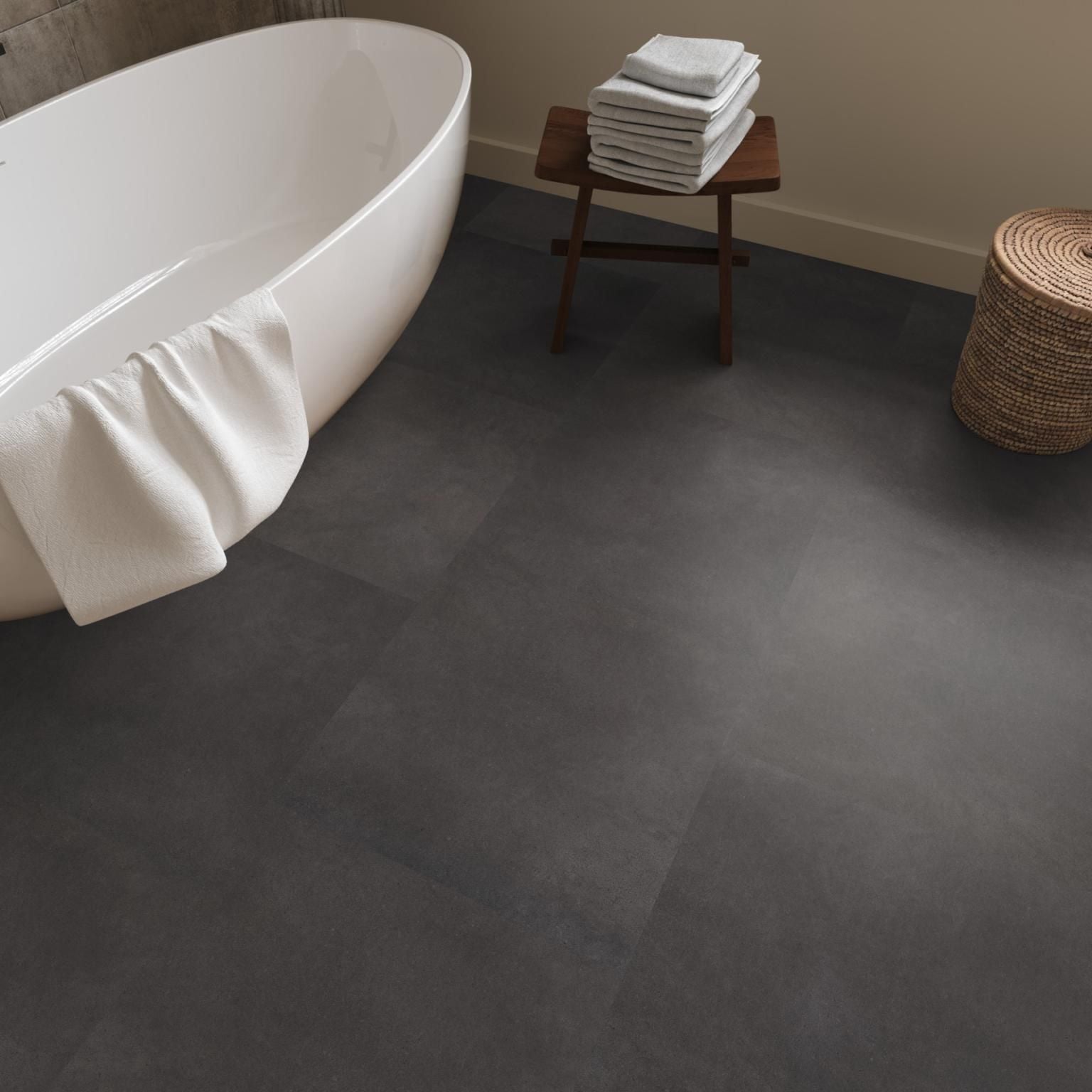 Ambiant Baroso Dryback Anthracite - Plak PVC Vloer