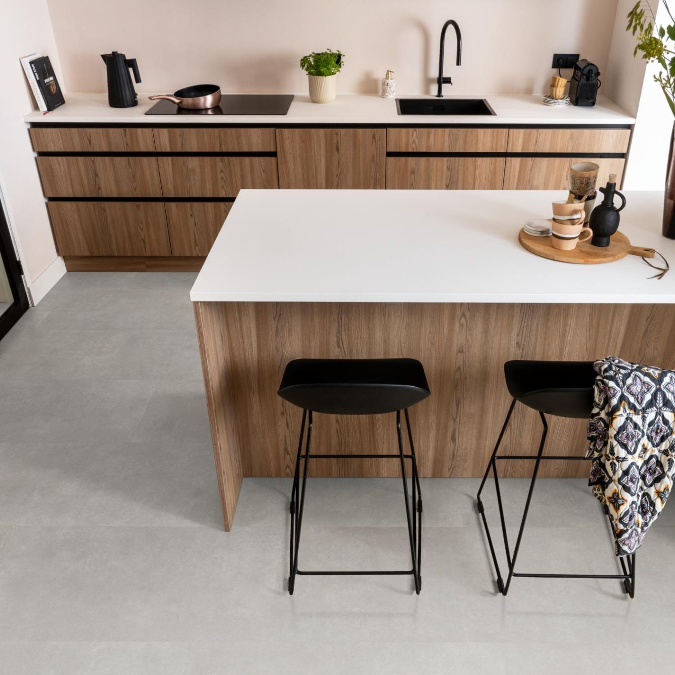 Ambiant Basic Dryback Light Grey - Plak PVC Vloer