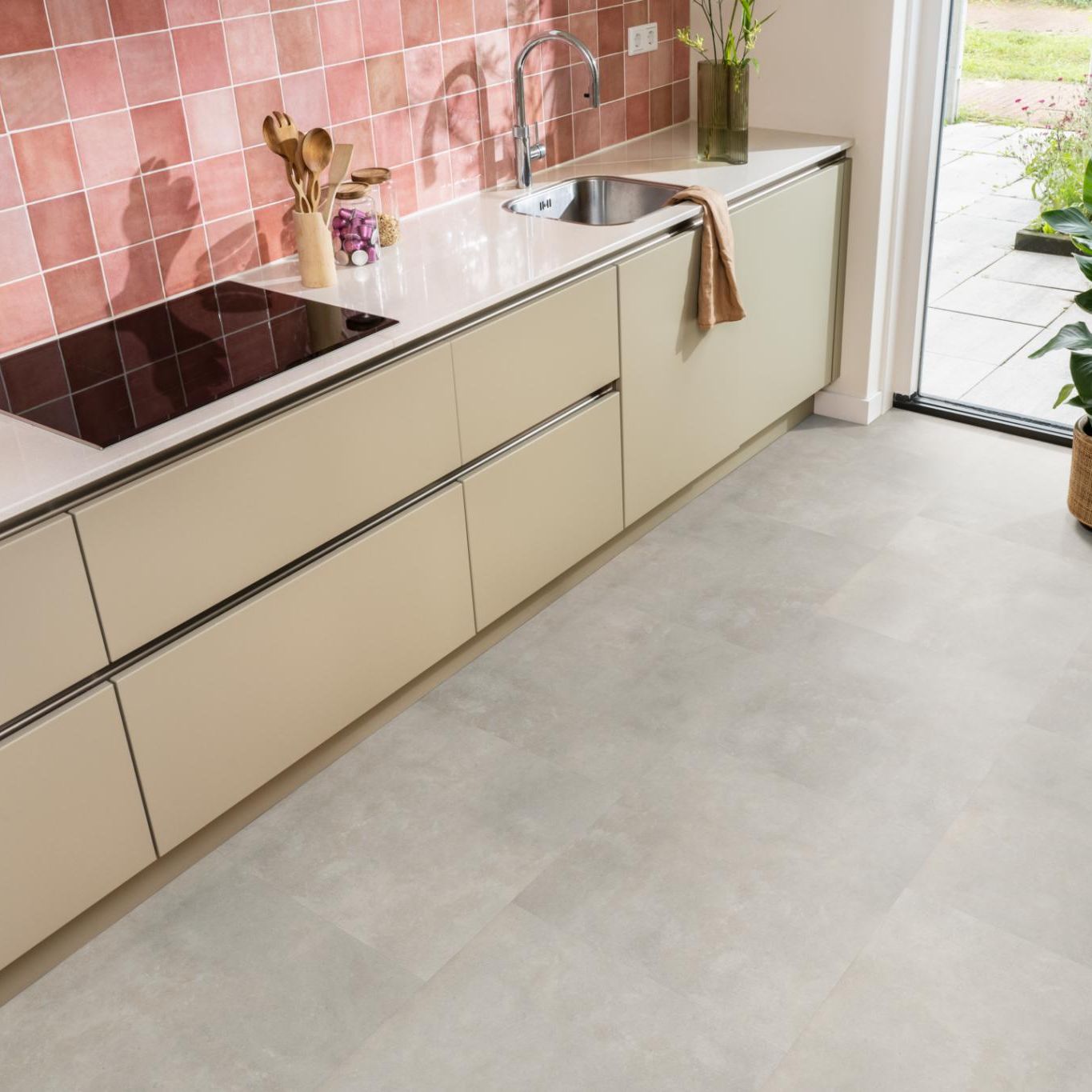 Ambiant Ceramo Click Beige - Klik PVC Vloer