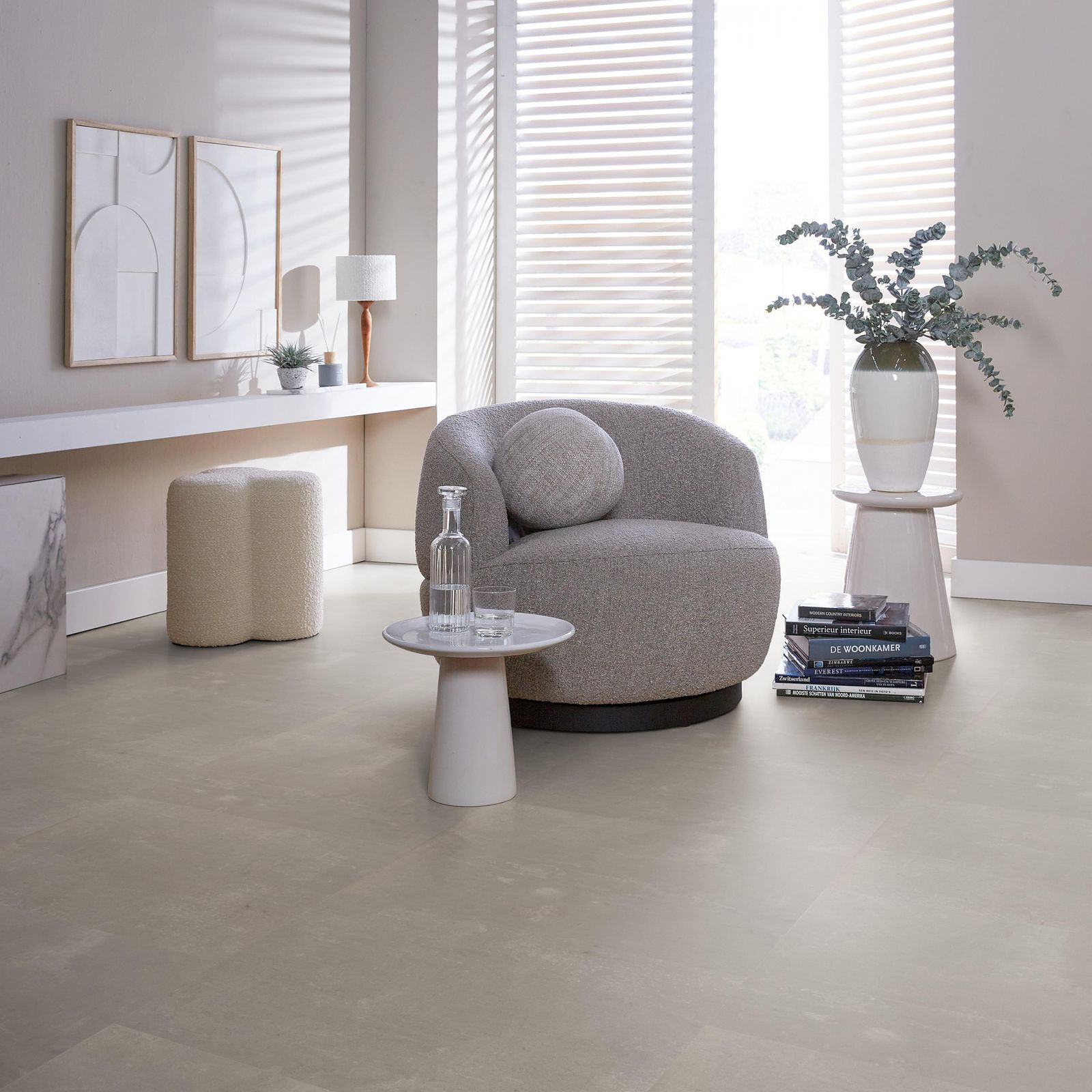 Ambiant Ceramo Click Light Grey - Klik PVC Vloer