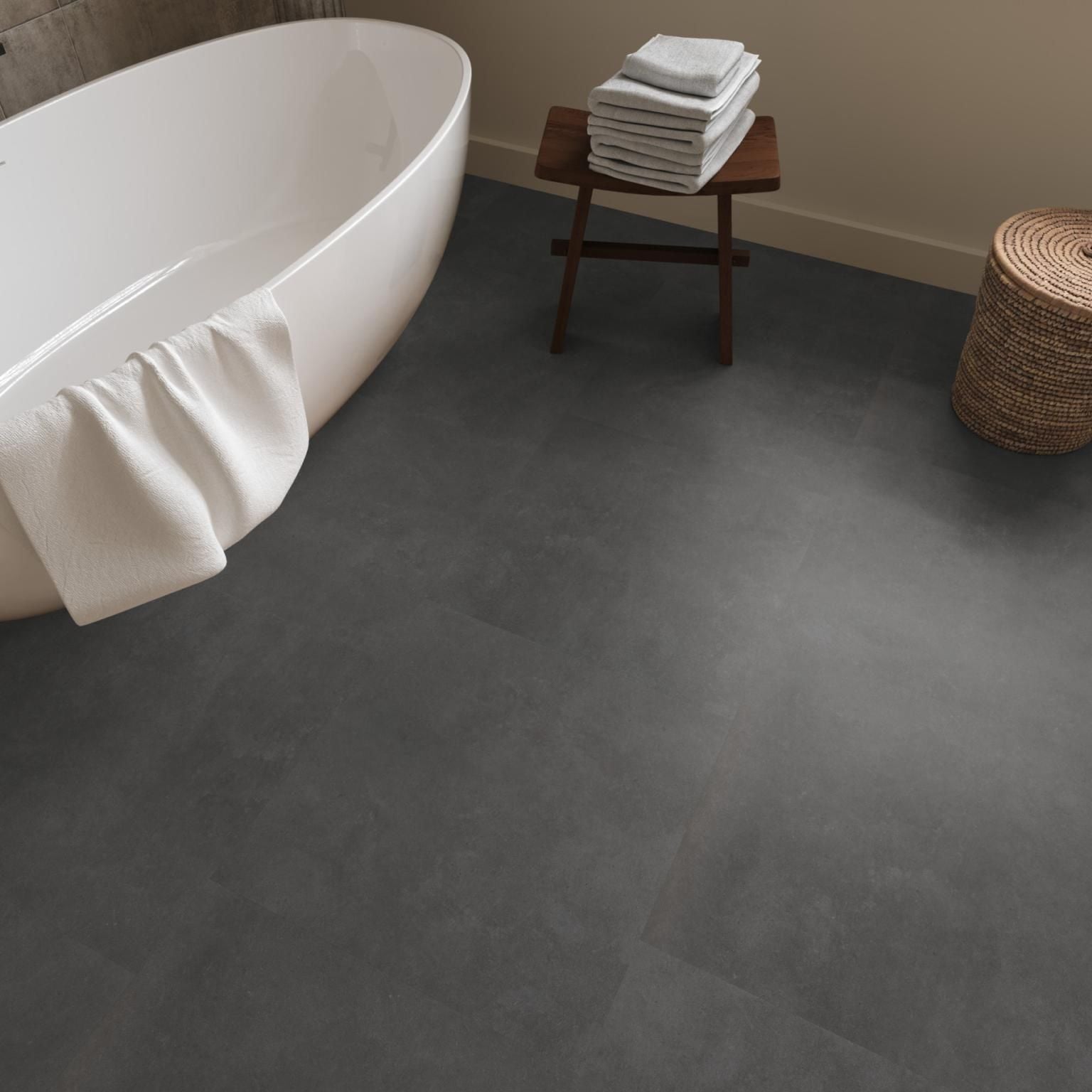 Ambiant Ceramo Dryback Anthracite - Plak PVC Vloer