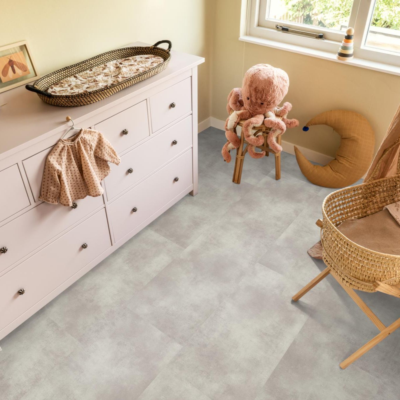 Ambiant Concrete Dryback Off Grey - Plak PVC Vloer