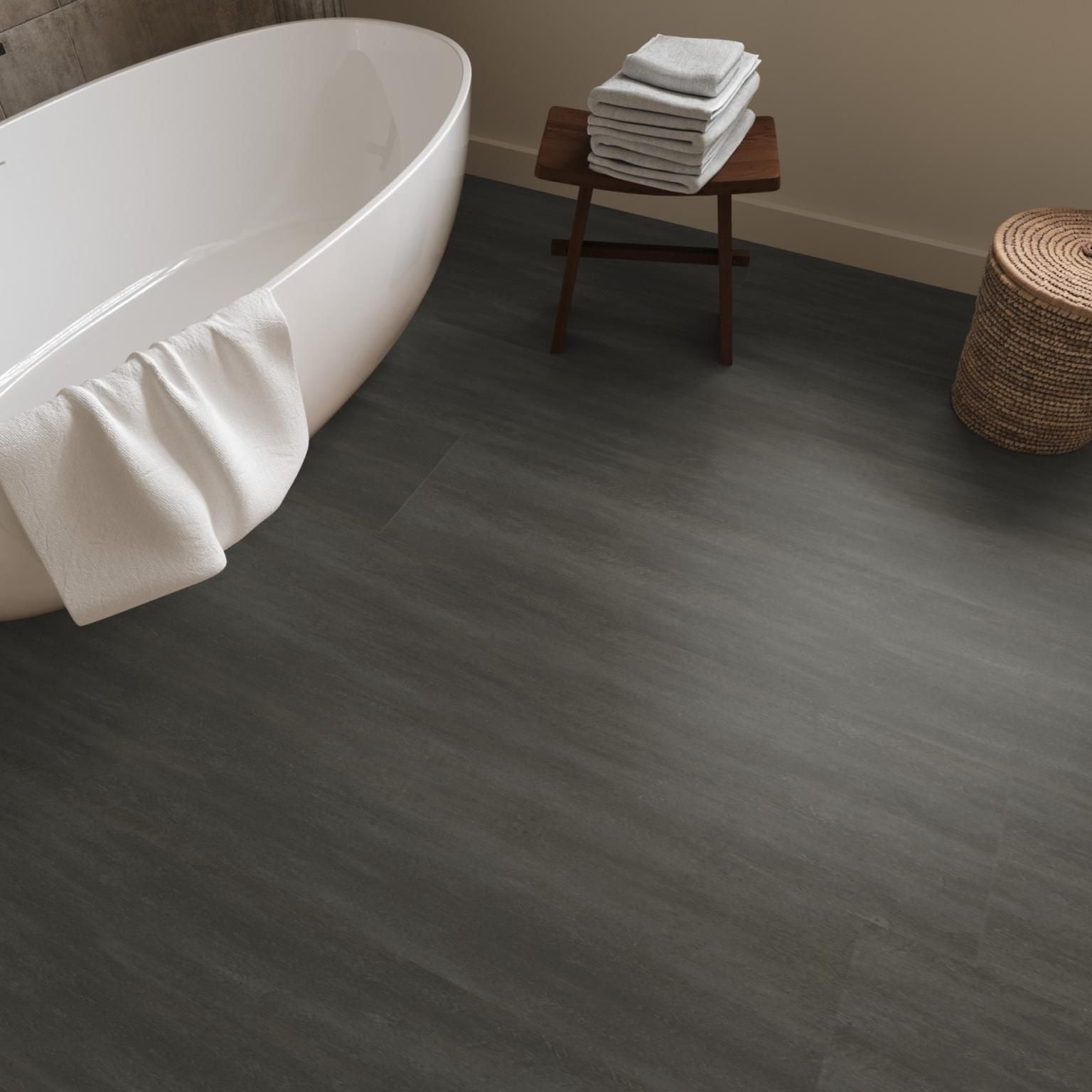 Ambiant Concrete XL Dryback Anthracite - Plak PVC Vloer