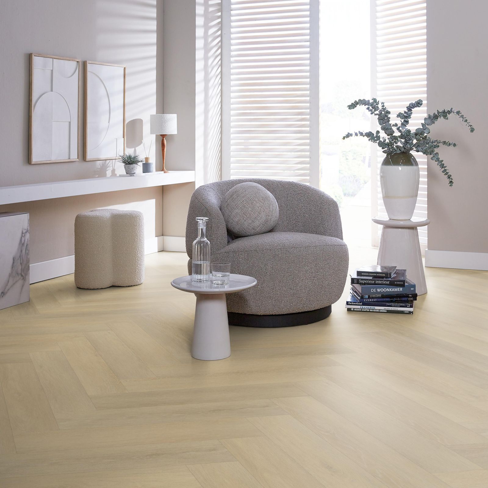 Ambiant Herringbone Click Natural - Klik PVC Vloer