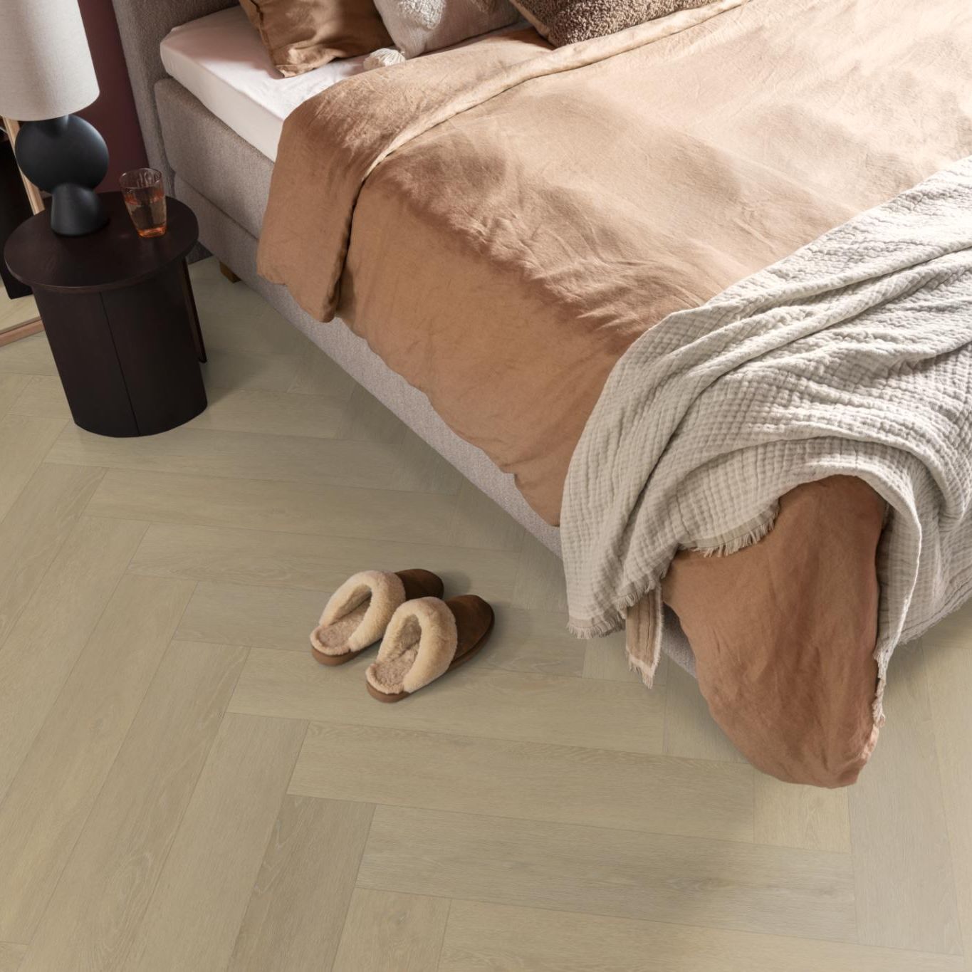 Ambiant Herringbone Dryback Natural - Plak PVC Vloer