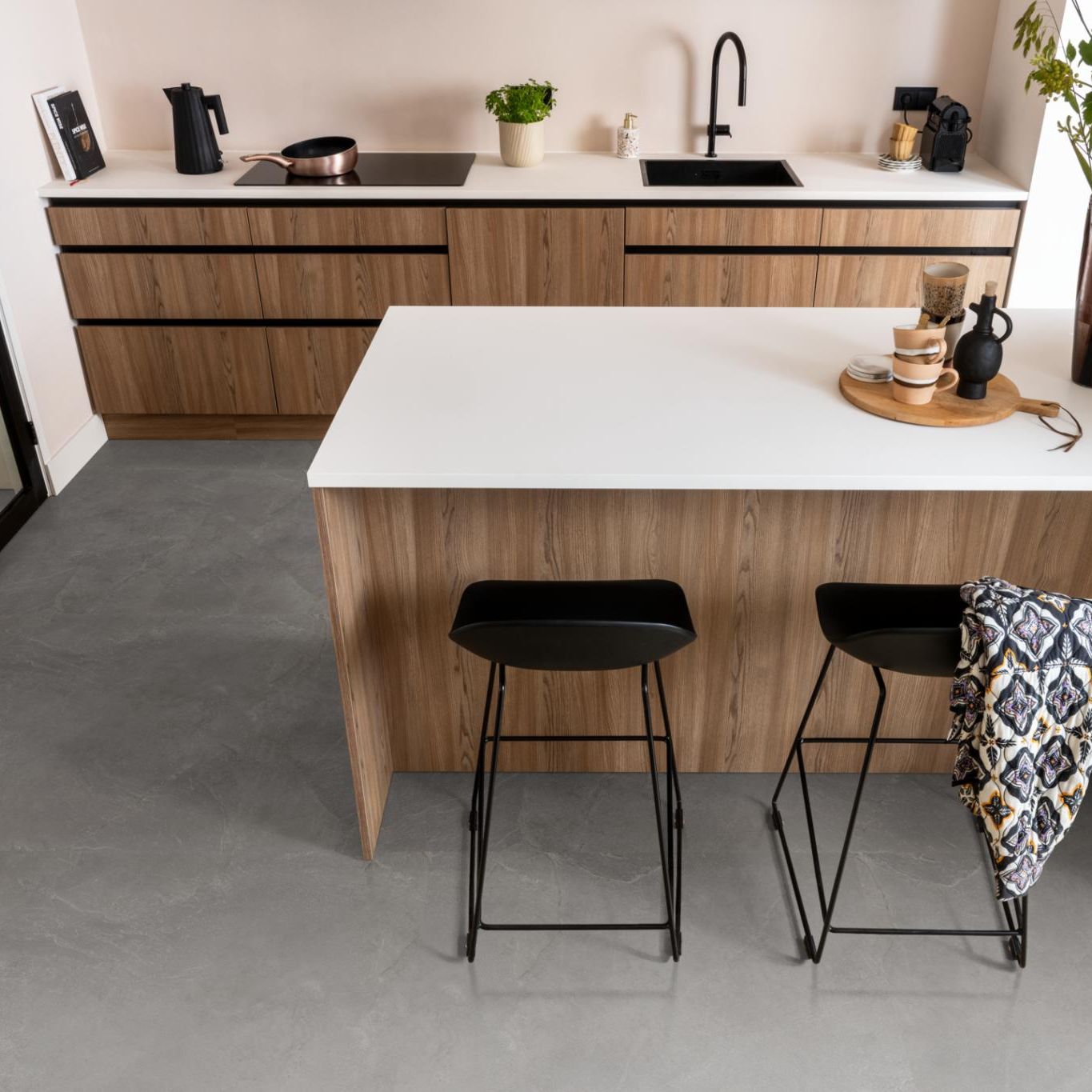 Ambiant Noveno Click Dark Grey - Klik PVC Vloer