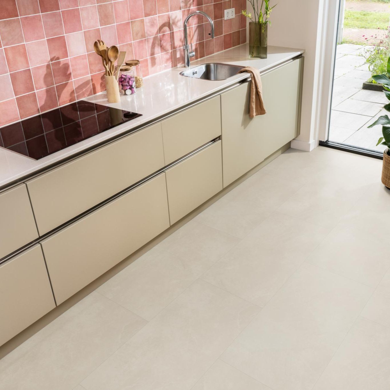 Ambiant Noveno Dryback Beige - Plak PVC Vloer