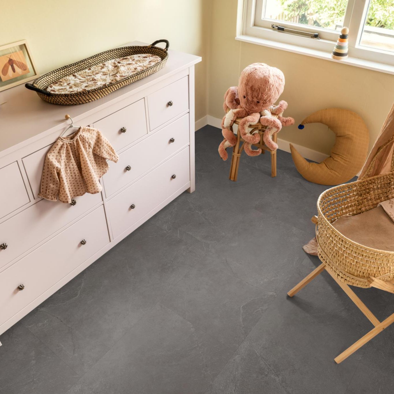 Ambiant Noveno Dryback Dark Grey - Plak PVC Vloer