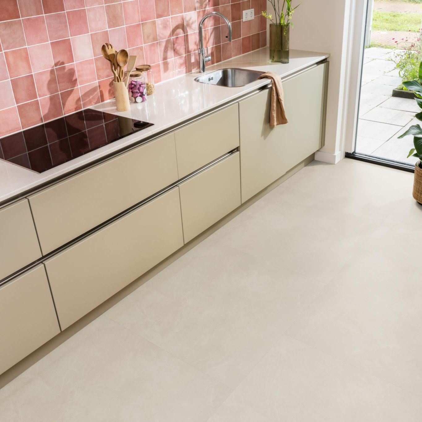 Ambiant Noveno XL Dryback Beige - Plak PVC Vloer