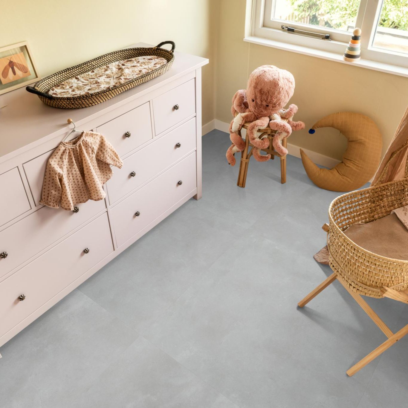 Ambiant Piazzo XL Dryback Light Grey - Plak PVC Vloer