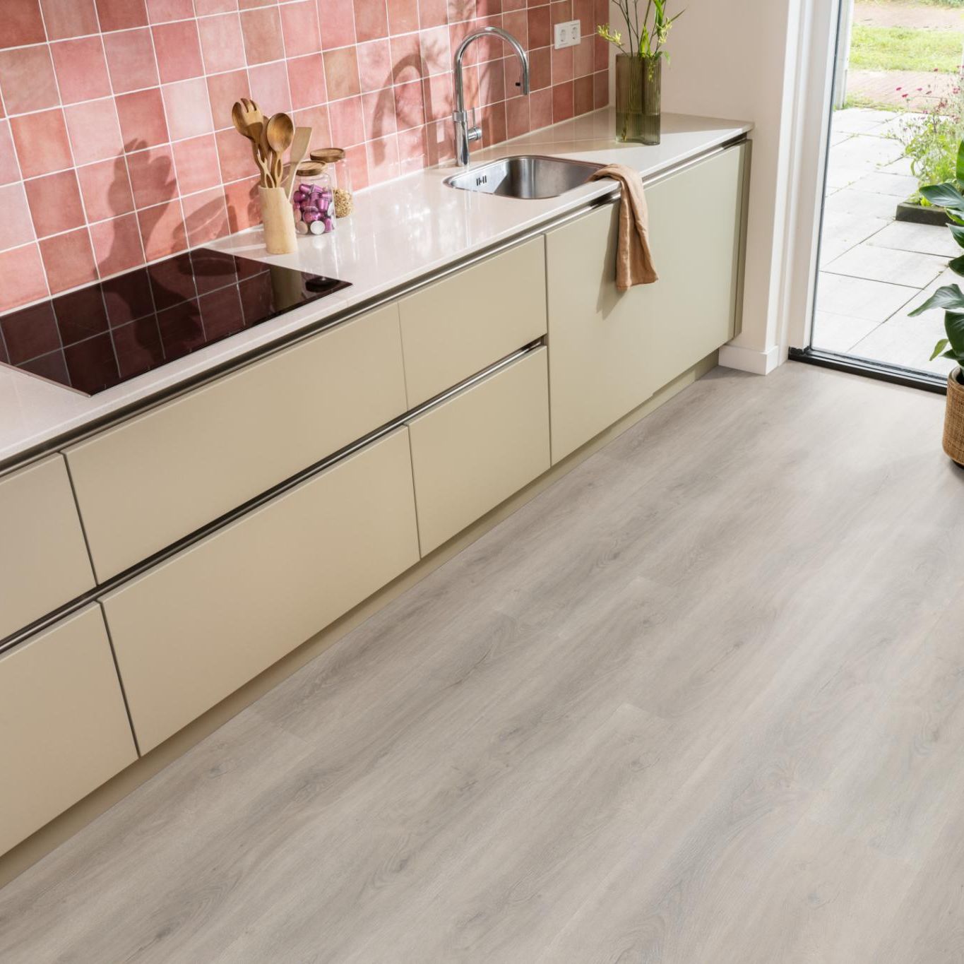 Ambiant Robusto Dryback Light Grey - Plak PVC Vloer