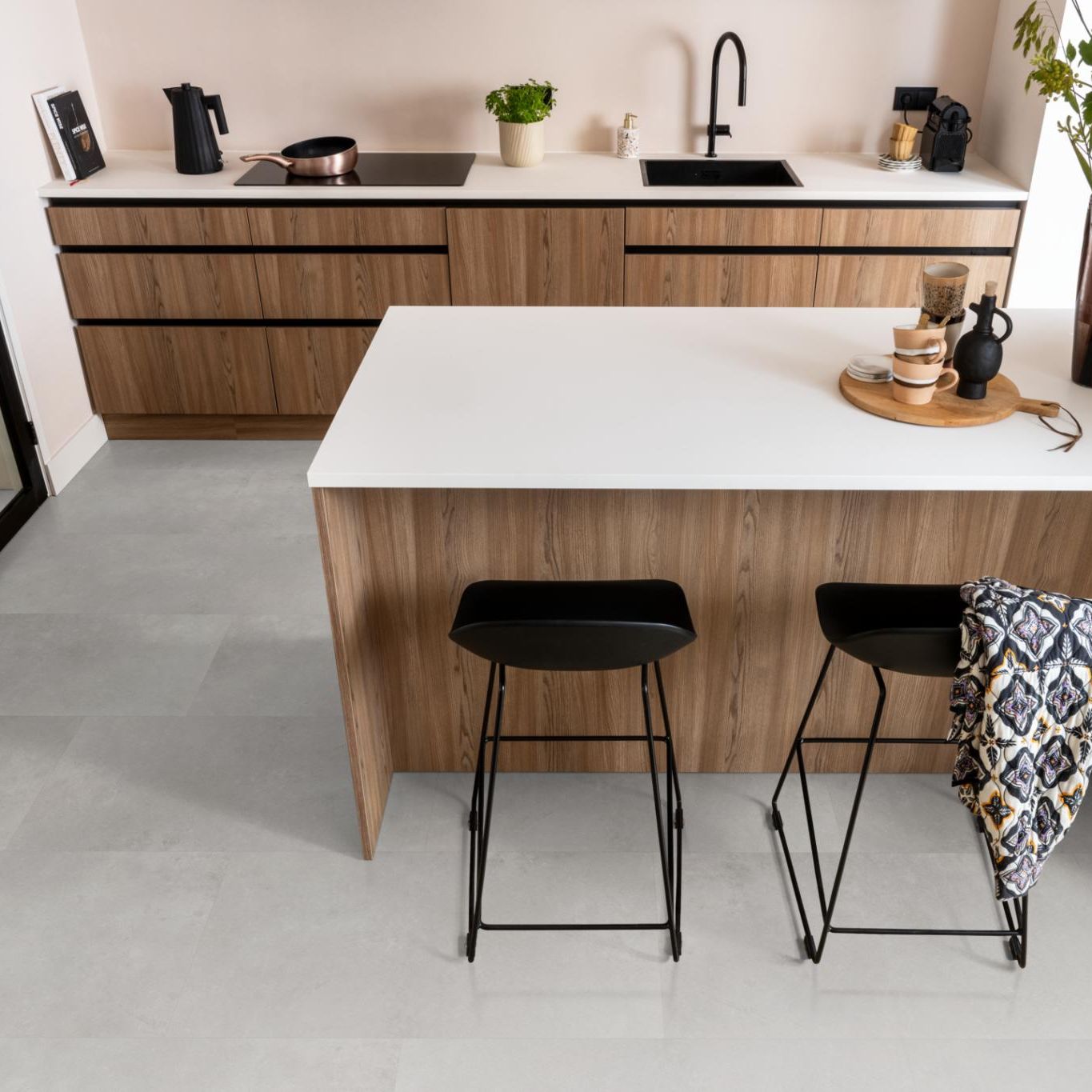 Ambiant Sarino Dryback Grey - Plak PVC Vloer