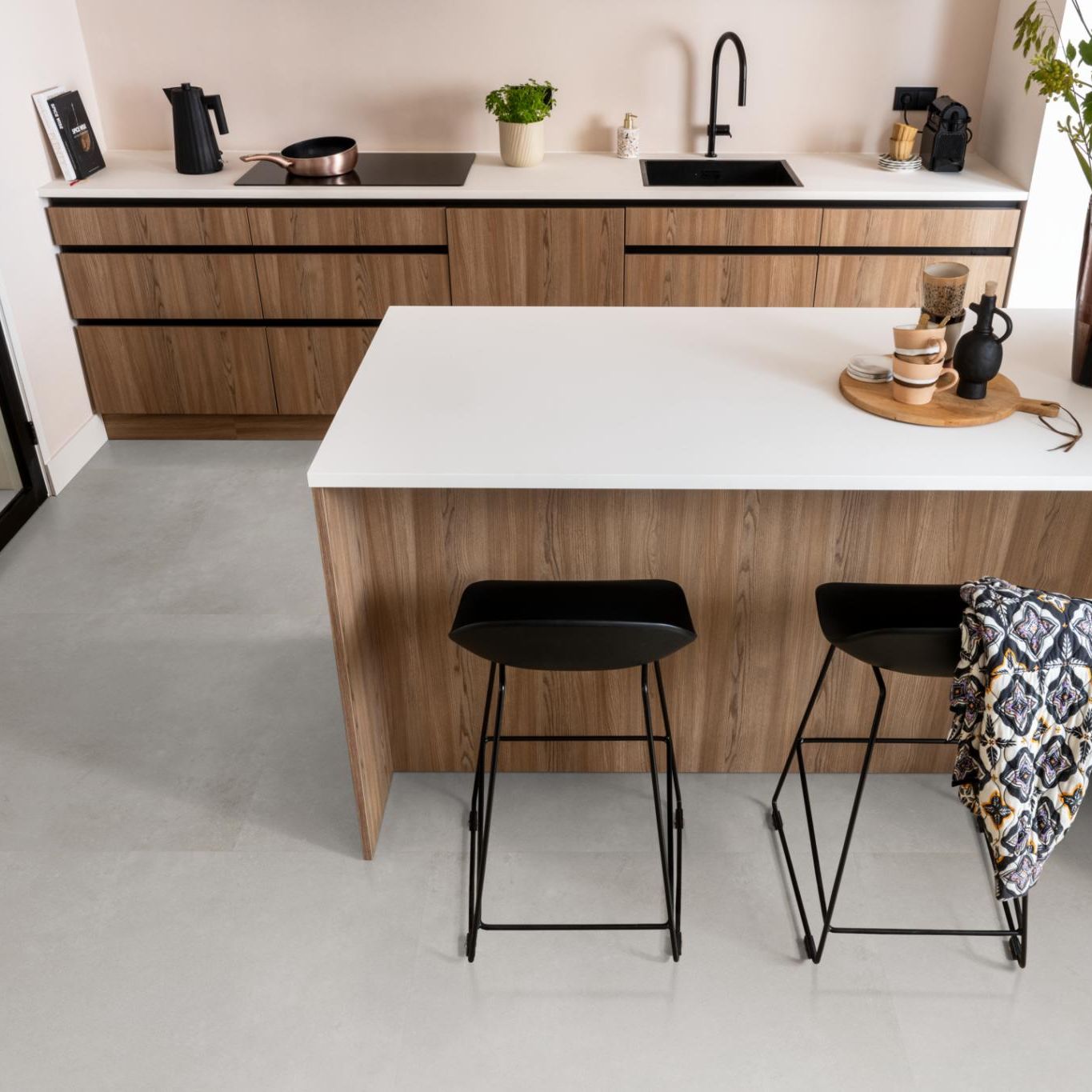 Ambiant Sarino XL Dryback Grey - Plak PVC Vloer