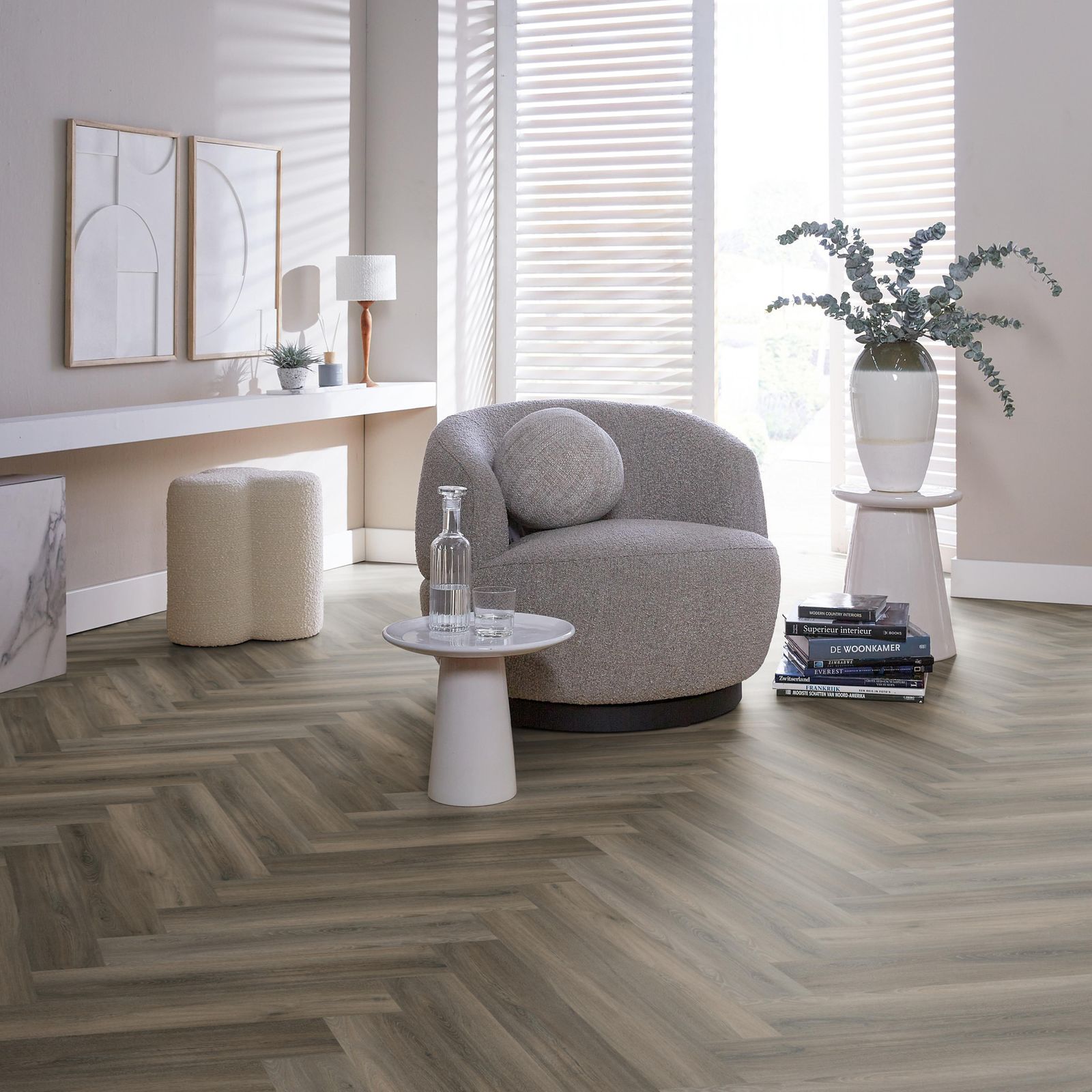 Ambiant Spigato Visgraat Click Dark Grey - Klik PVC Vloer