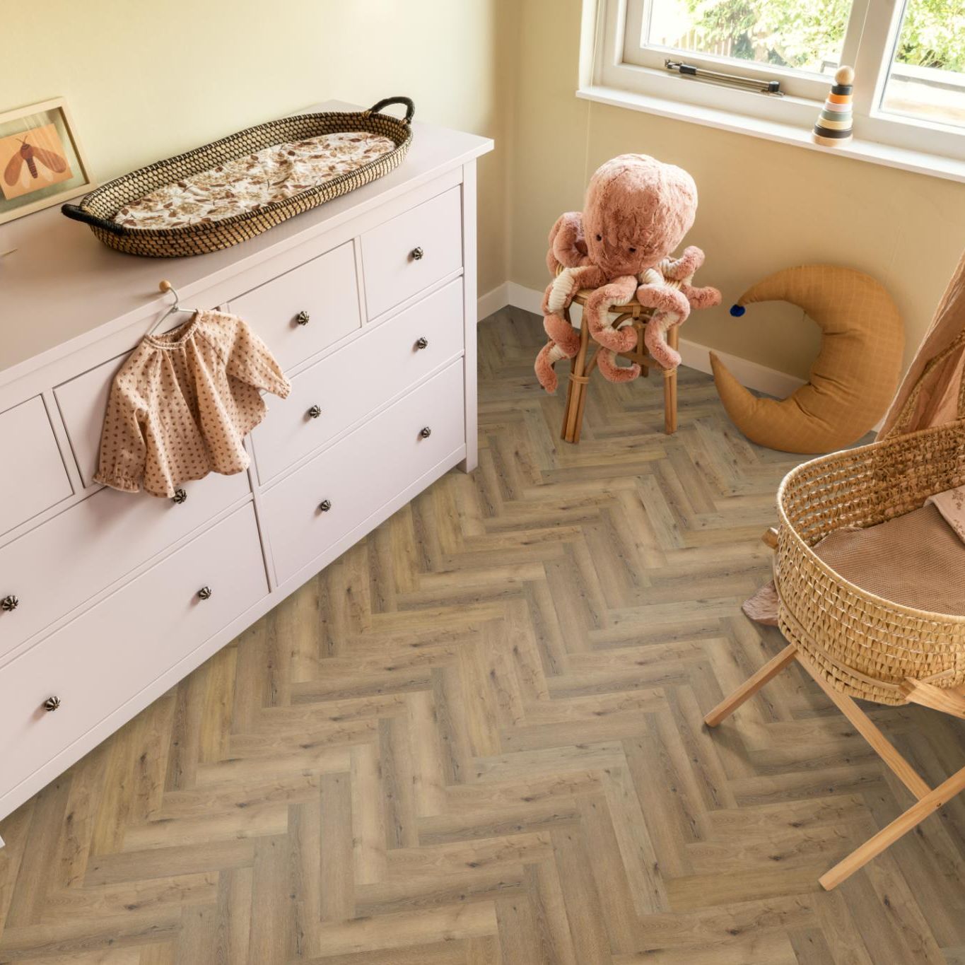 Ambiant Spigato Visgraat Click Dark Oak - Klik PVC Vloer