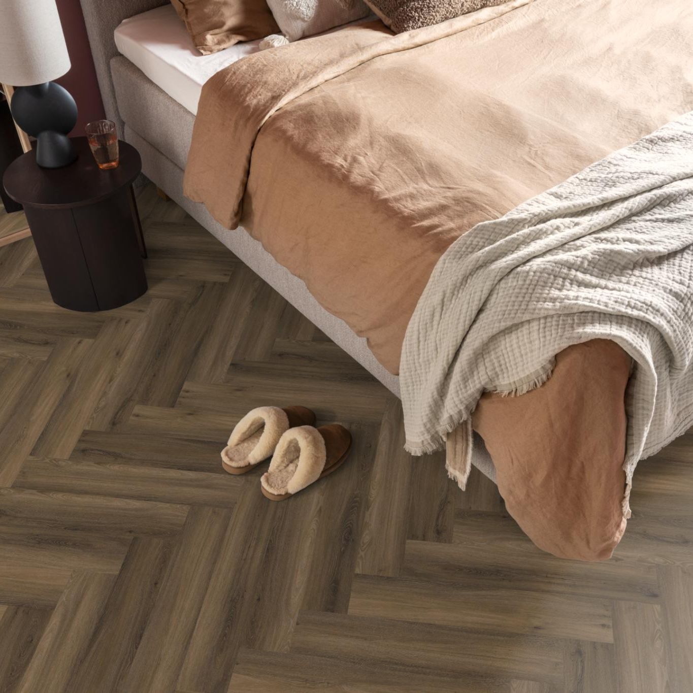 Ambiant Spigato Visgraat Click Warm Brown - Klik PVC Vloer