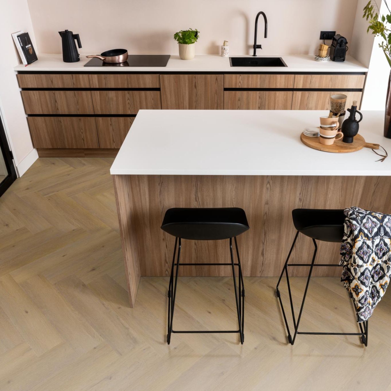 Ambiant Spigato Vivero Visgraat Click Dark Oak - Klik PVC Vloer