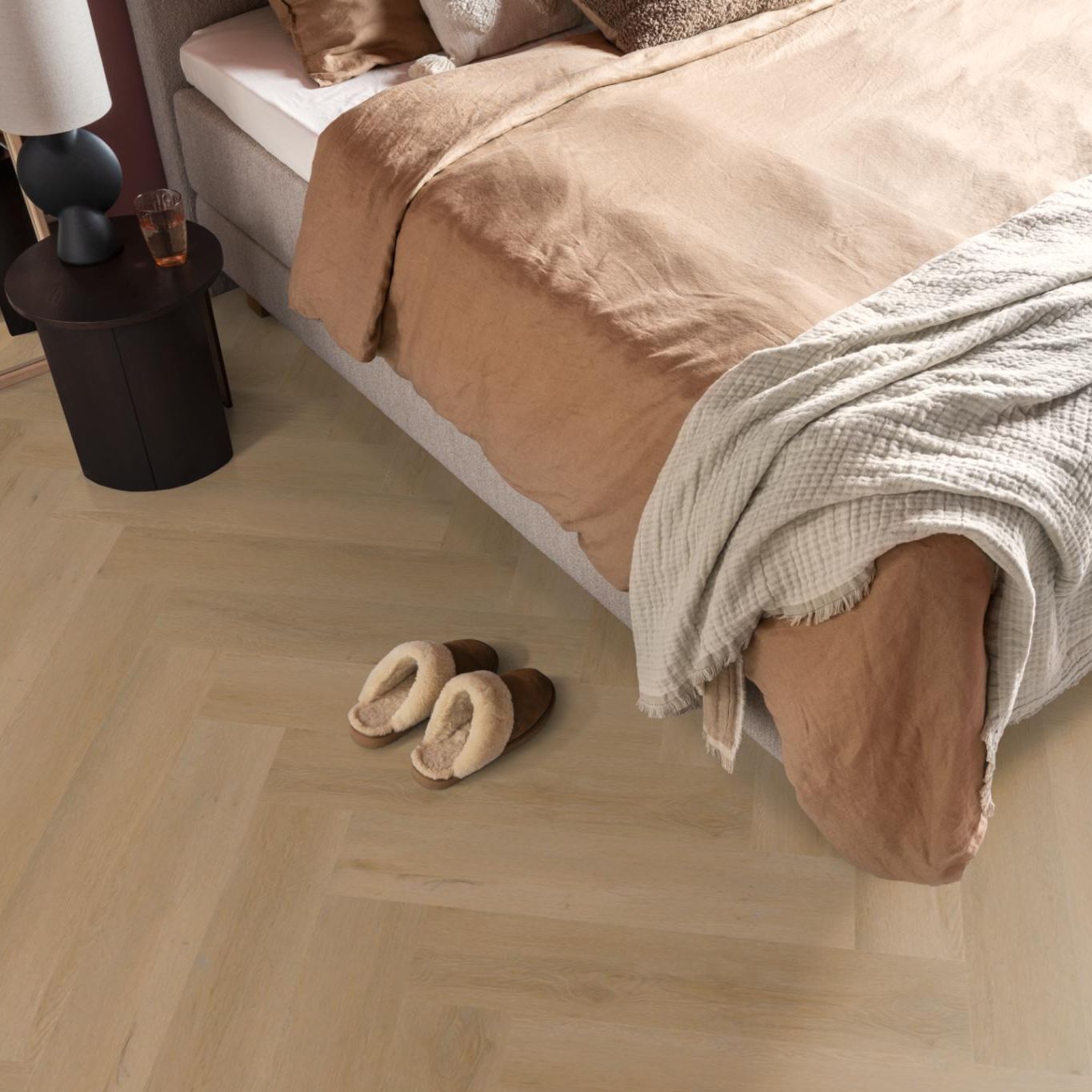 Ambiant Spigato Vivero Visgraat Dryback Warm Oak - Plak PVC Vloer