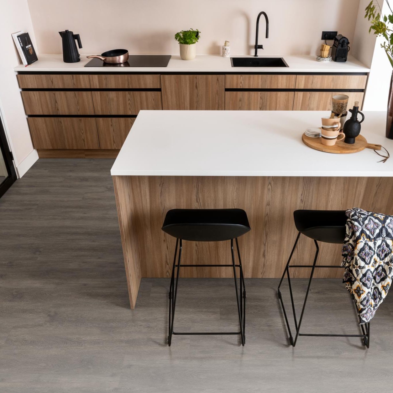 Ambiant Supremo Dryback Dark Grey - Plak PVC Vloer