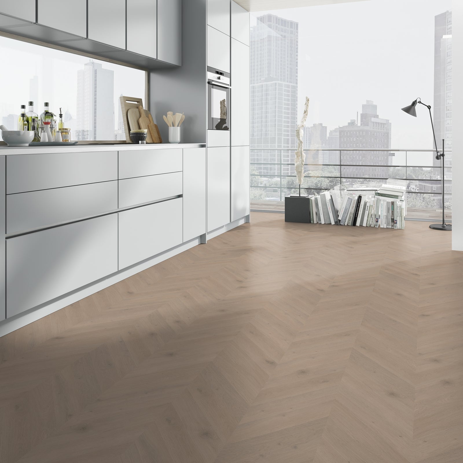 Belakos Attico Hongaarse Punt 83 Dryback - Plak PVC Vloer