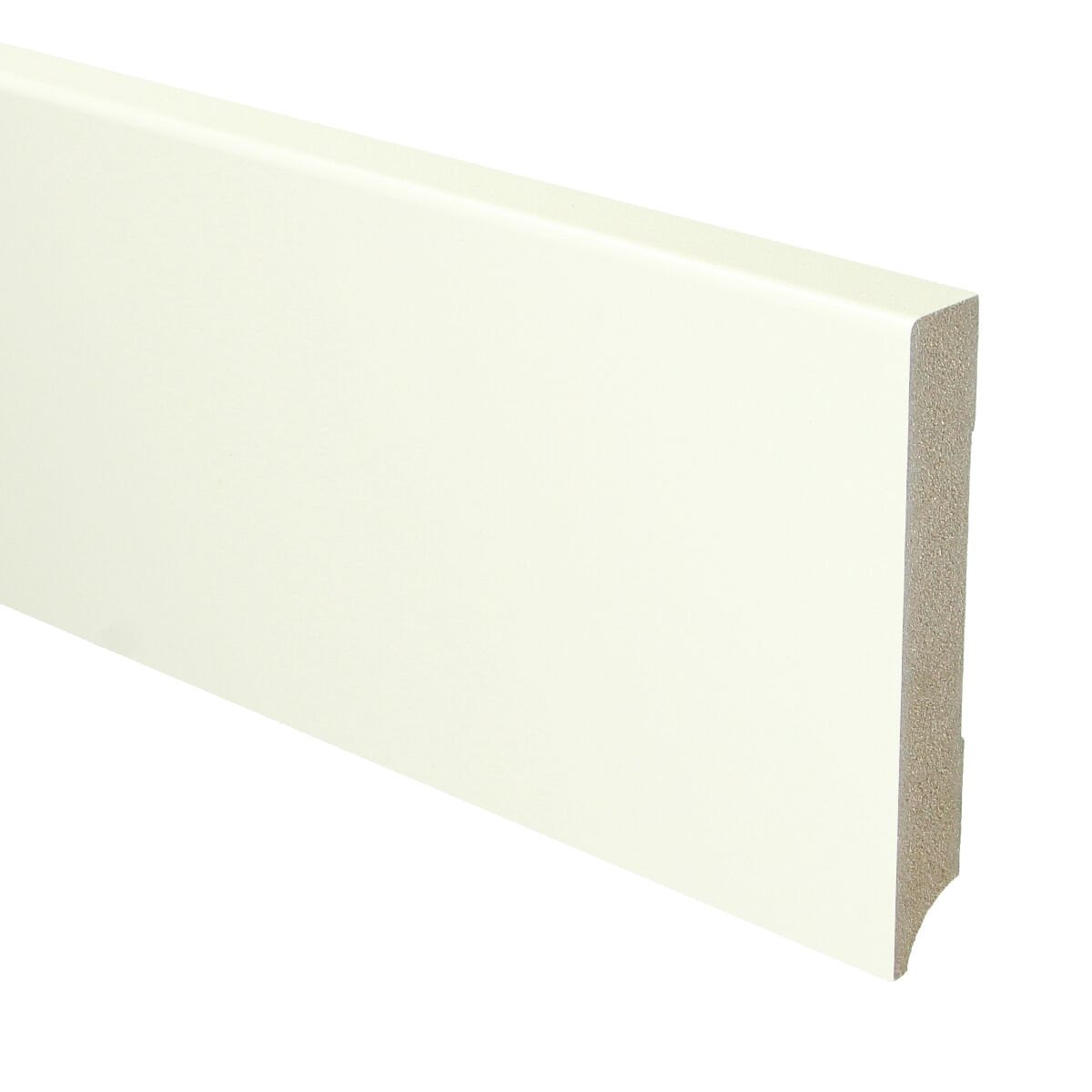 MDF Moderne Plint 120x18 RAL 9010 Zuiver Wit 16034