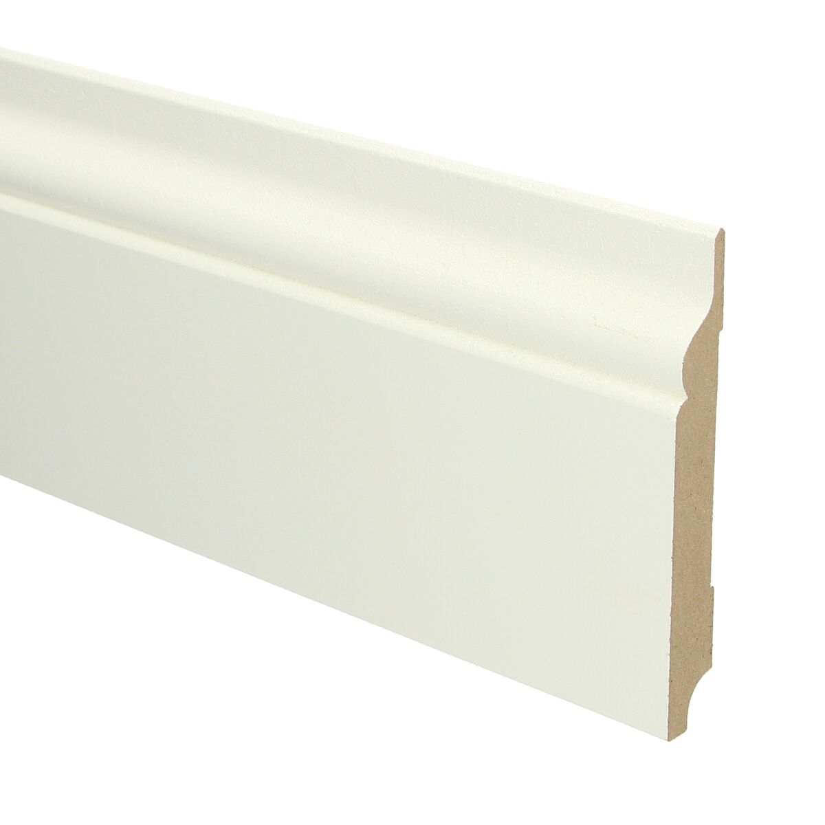 MDF Romantische Plint 120x15 RAL 9010 Zuiver Wit 16053