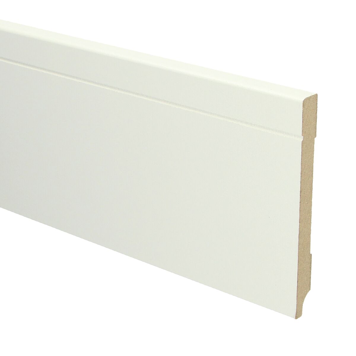 MDF Tijdloze Plint 120x12 RAL 9010 Zuiver Wit 16092