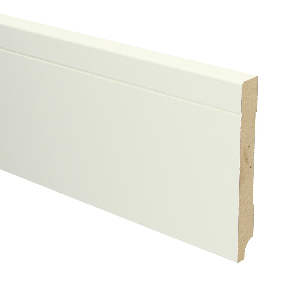 MDF Tijdloze Plint 120x15 RAL 9010 Zuiver Wit 16094