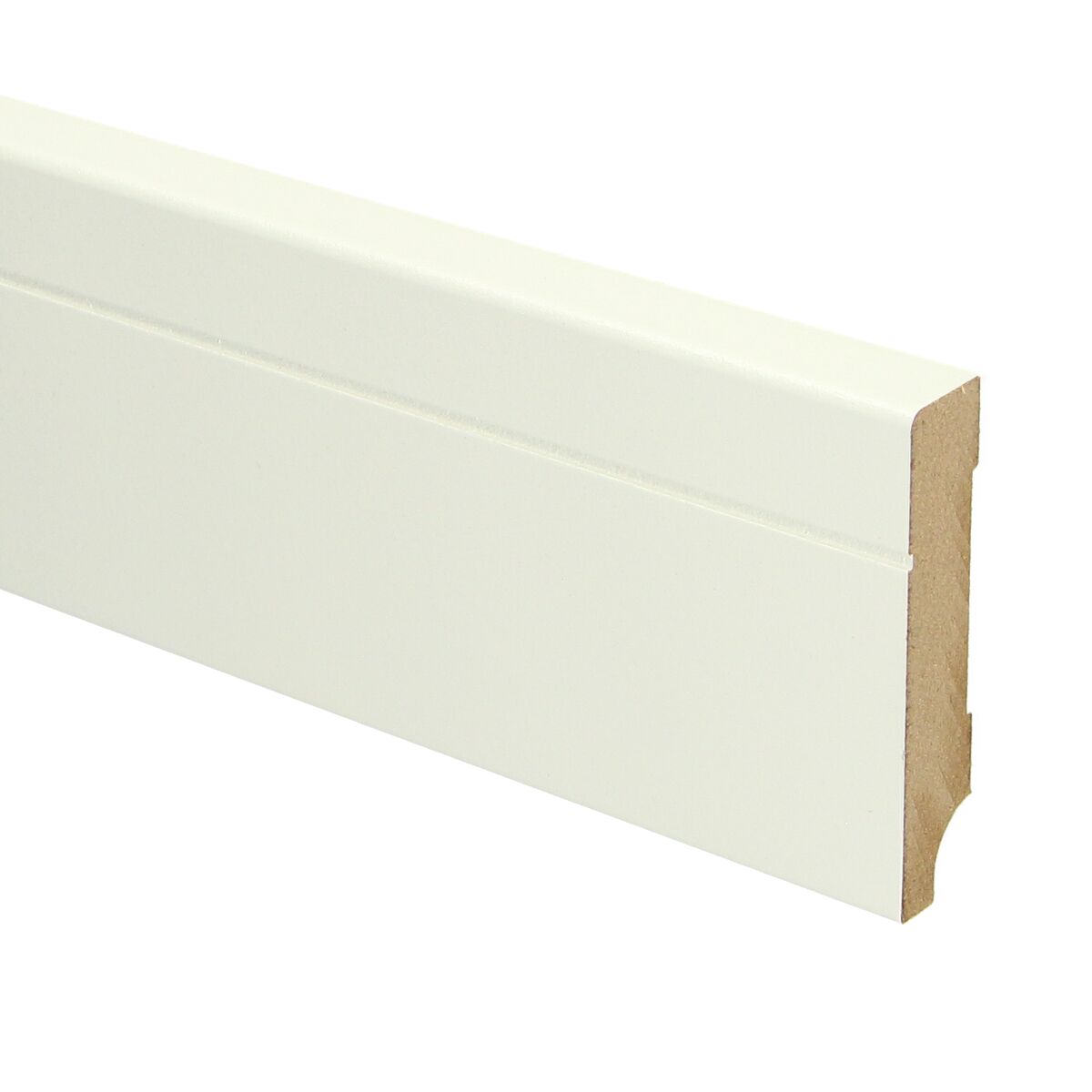 MDF Tijdloze Plint 70x12 RAL 9010 Zuiver Wit 16090