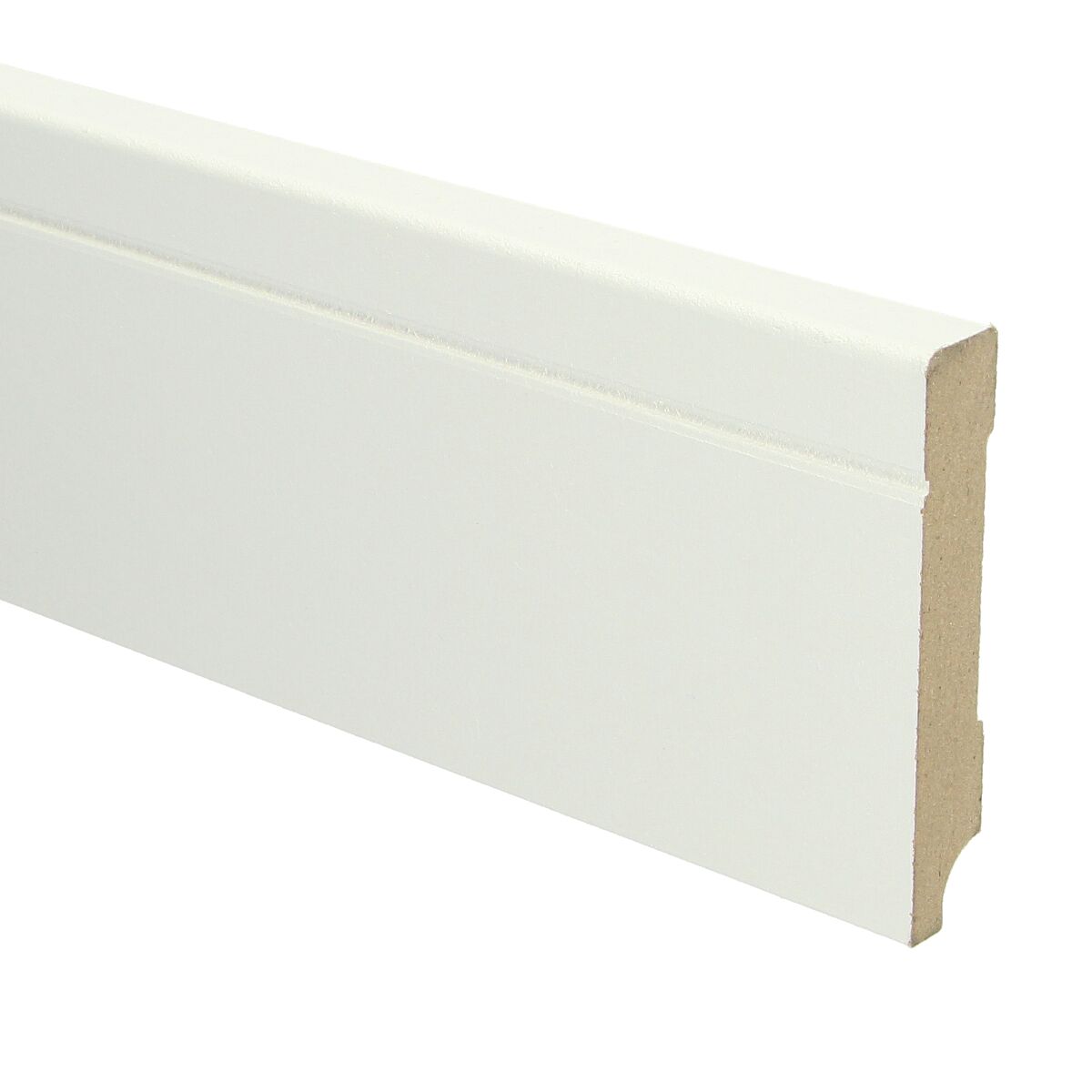 MDF Tijdloze Plint 90x15 RAL 9010 Zuiver Wit 16093
