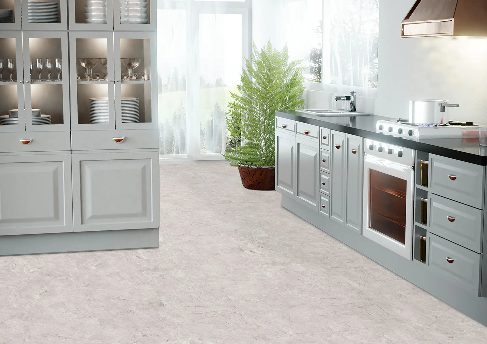 Falquon Stone 2.0 Q1023 Toscano Chiaro Hoogglans - Tegel Laminaat