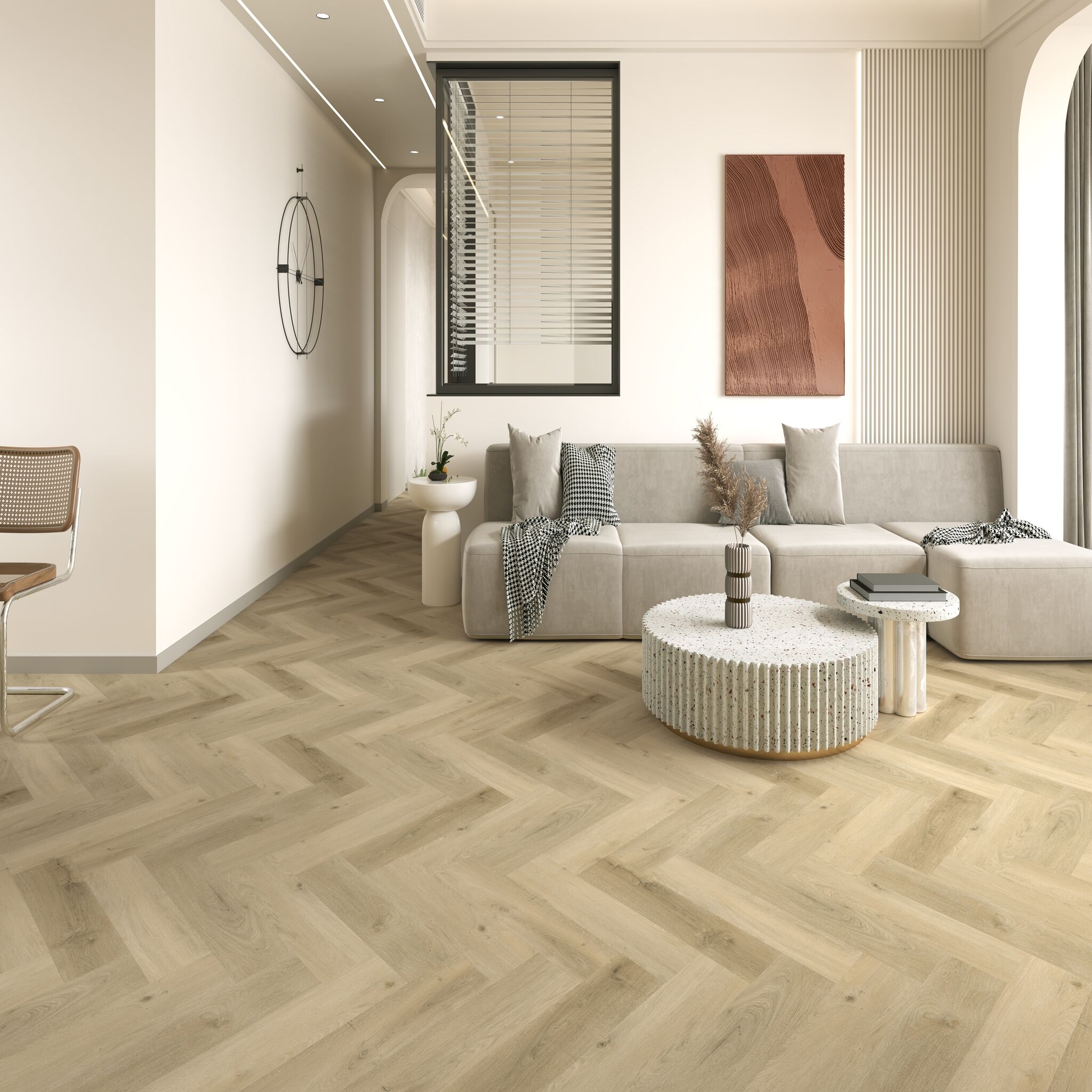 Gelasta Vario Visgraat 4405 Dryback Prestige Oak Smoked Light
