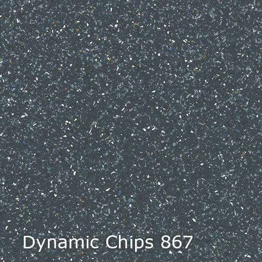 Interfloor Dynamic Chips 867 - Vinyl - Black Tex Backing