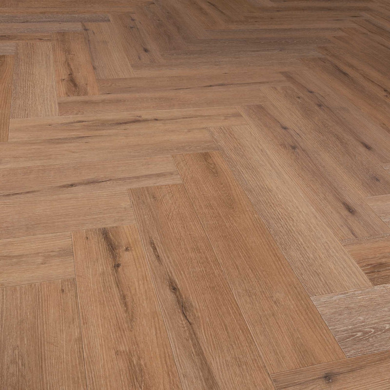 Solidfloor Dryback Visgraat Mansion Dark Oak - Visgraat Plak PVC